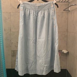 Madewell Denim midi skirt